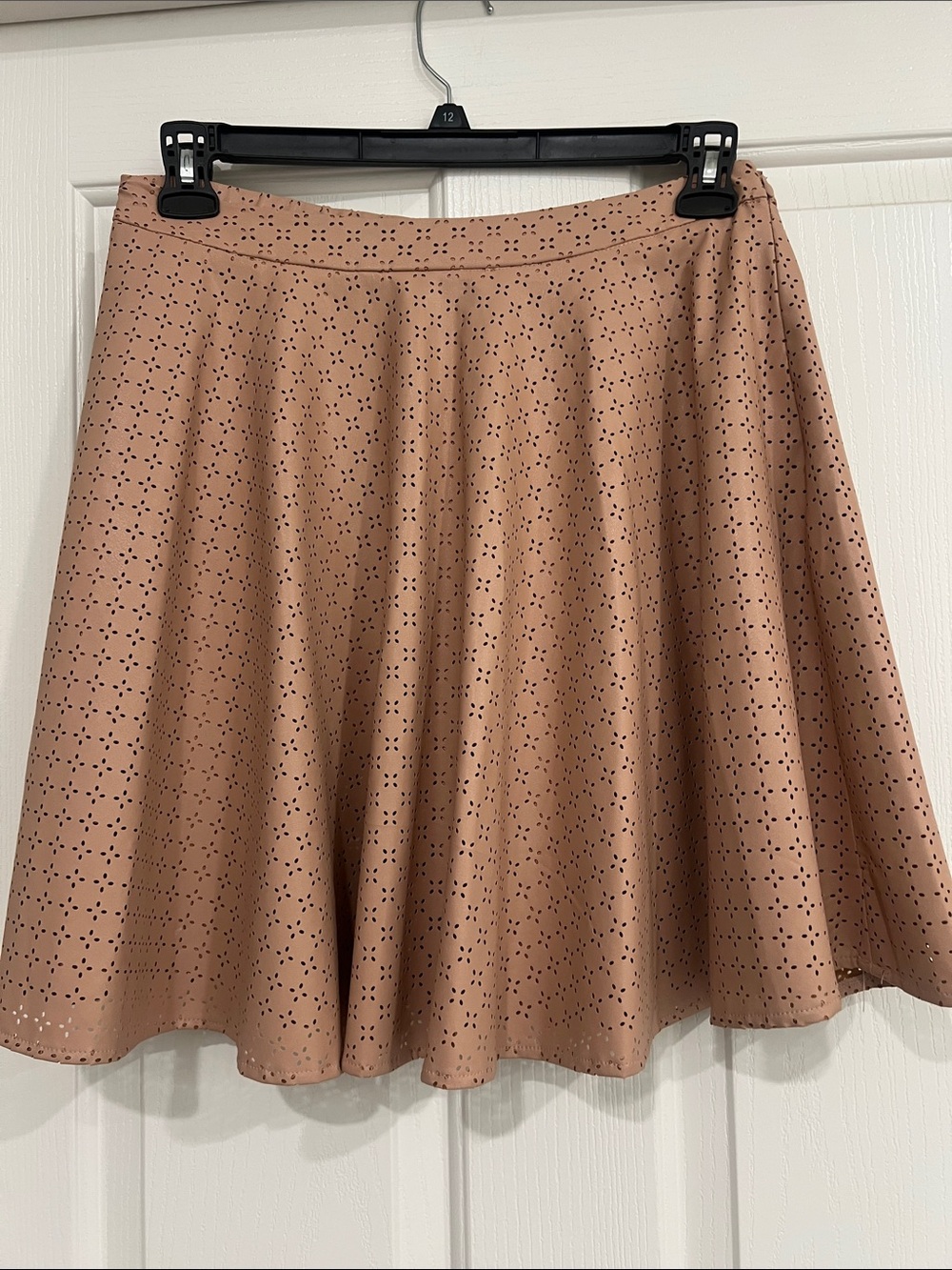 Anthropology Sunday in Brooklyn Blush Eyelet Circle Skirt. Size M